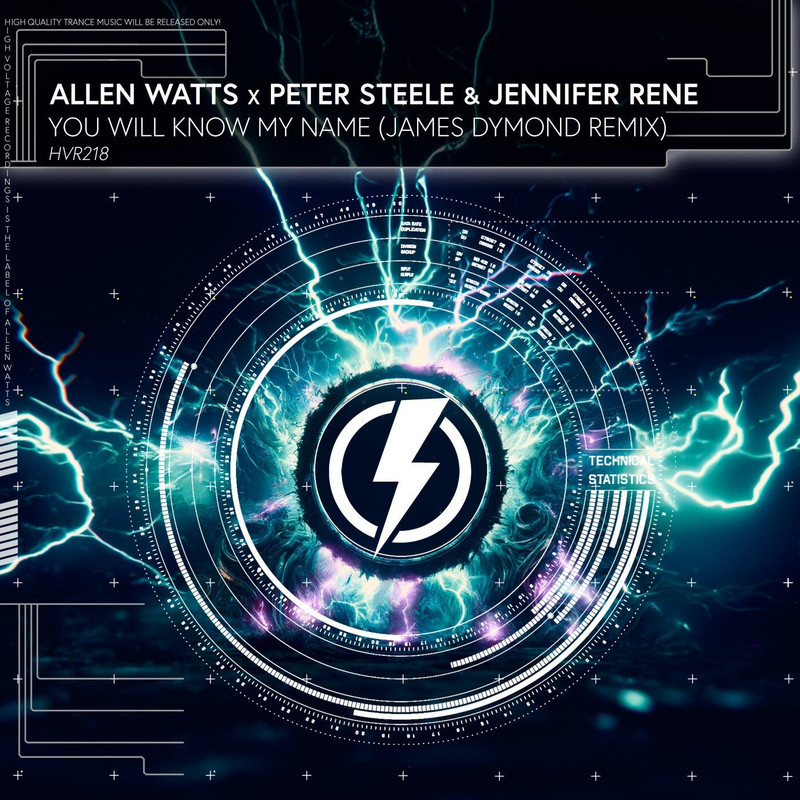 Allen Watts x Peter Steele & Jennifer Rene - You Will Know My Name (James Dymond Extended Remix)